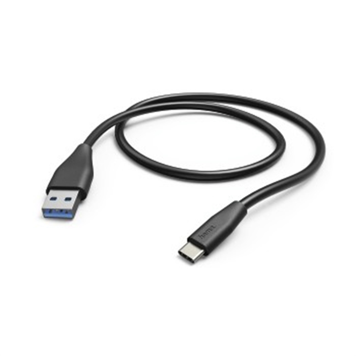 Picture of Charging/Data Cable, USB Type-C - USB 3.1 A Plug, 1.5 m, black / USB Cable