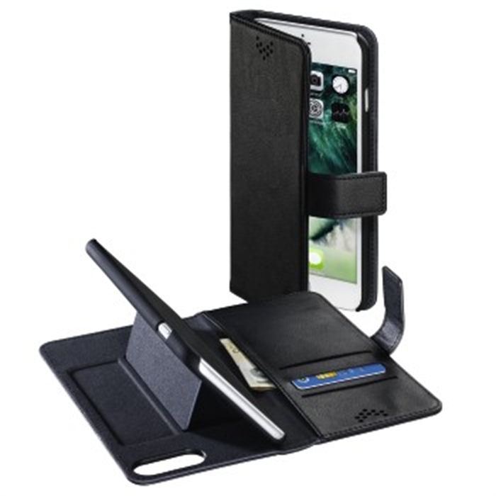 Afbeelding van Booklet Stand-Up iPhone 6/6S/7/8 Plus zwart , / Smartphone Booklet Case