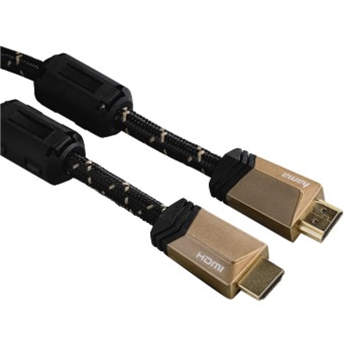 Image de Câble HDMI™ Premium avec Ethernet, mâle - mâle, ferrite, métal, 0,75 m