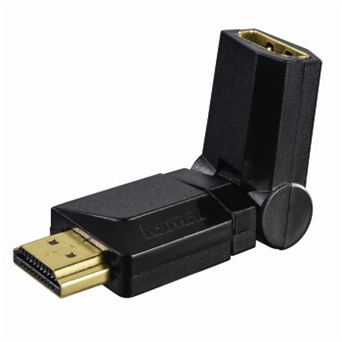 Image de Adaptateur HDMI™, HDMI mâle - HDMI femelle, orientable / Adaptateurs HDMI™ femelle