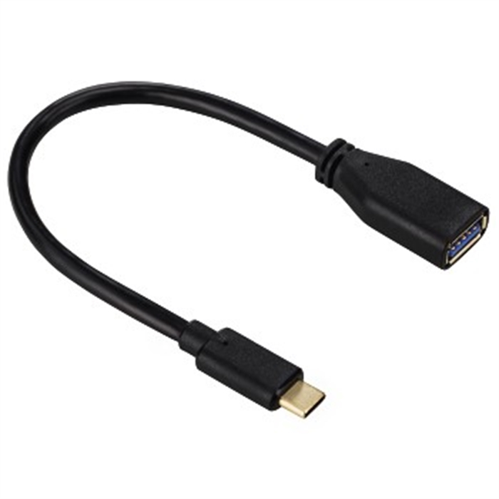 Image de Câble USB-C, USB 3.1 Gen 1, mâle USB-C – femelle USB-A, 5Gbit/s, 0,15m / Adaptateur USB