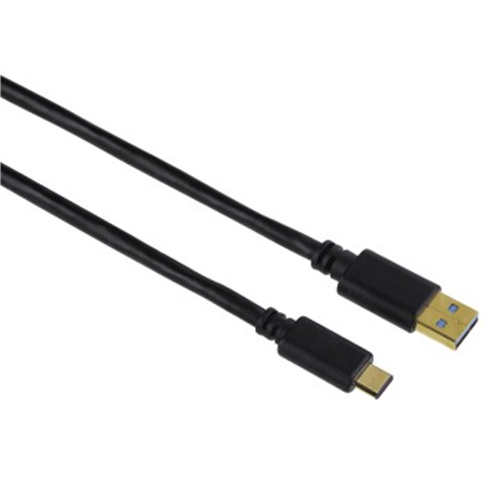 Picture of USB-C Cable, USB 3.1 Gen 1, USB-C Plug – USB-A Plug, 5 Gbit/s, 0.75 m / USB Cable