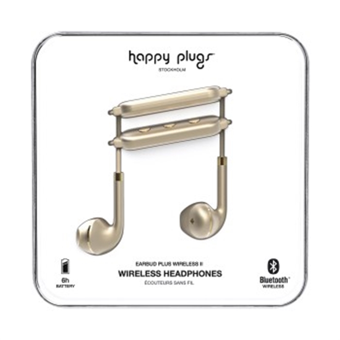 Image de Happy Plugs Casque d'écoute Earbud plus II BT or matte 