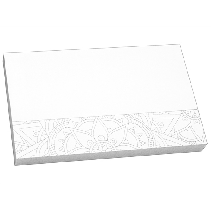 Picture of Info notes 125x75mm blanc iclus mandala bloc de 100 flles