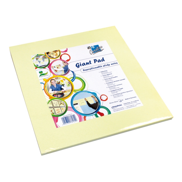 Picture of Info notes 300x300mm Giant Pad jaune bloc de 50 flles.