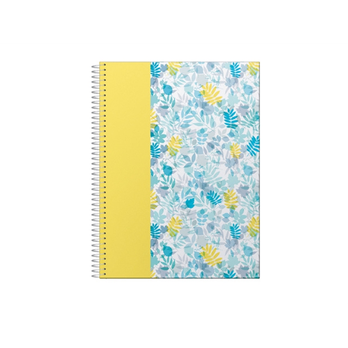 Afbeelding van Schrijfblok A4 Posso 'Floral' hardcover gelinieerd