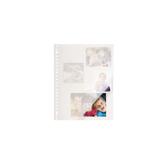 Picture of Recharge porte photos blanc 23 perforations Kangaro