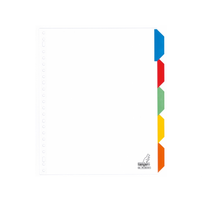 Picture of Intercalairs Kangaro sans texte A4 carton 190grs 23perf. 5  touches blanc