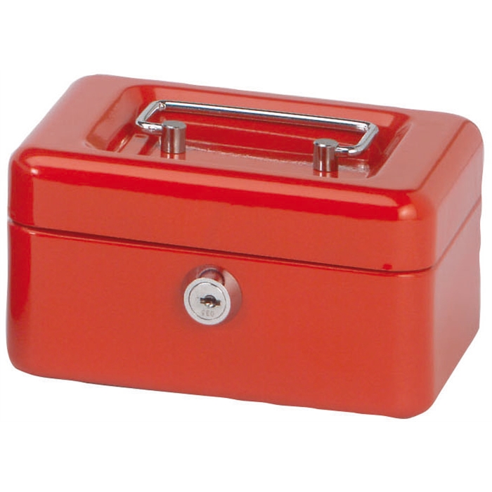 Picture of MAUL 5610125 - Cash box, 15,2x12,5x8 cm, Red