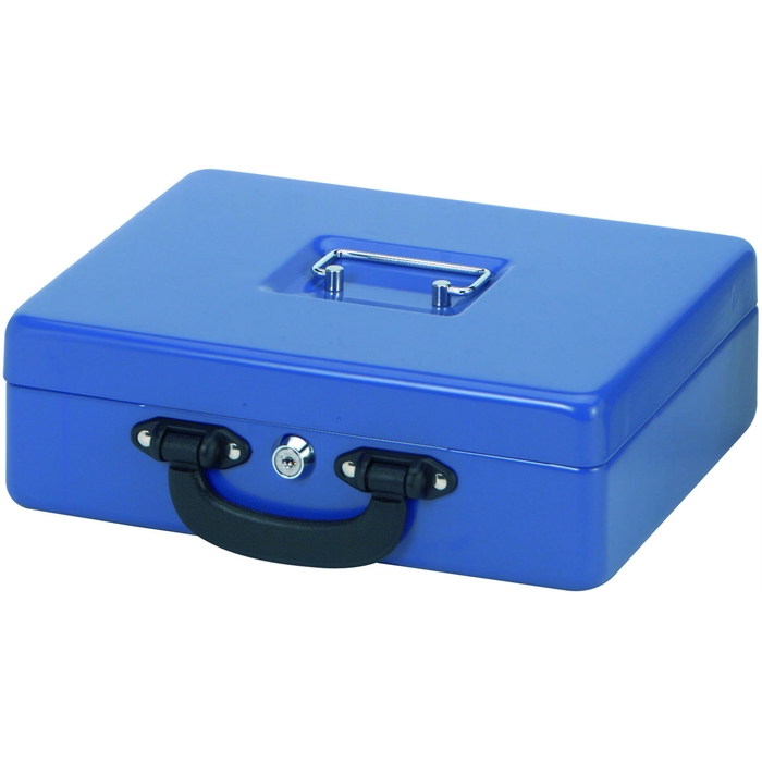 Picture of MAUL 5621437 - Cash box with euro-counting tray, 30x24,5x9,3 cm, Blue