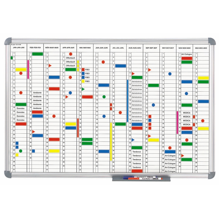 Afbeelding van Jaarplanner MAULoffice, 60 x 90 cm - grijs