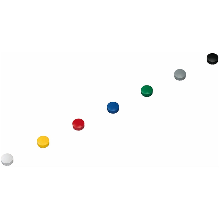 Afbeelding van Magneet MAULsolid, Ø 15 x 7 mm, 10 st / doos - assorti