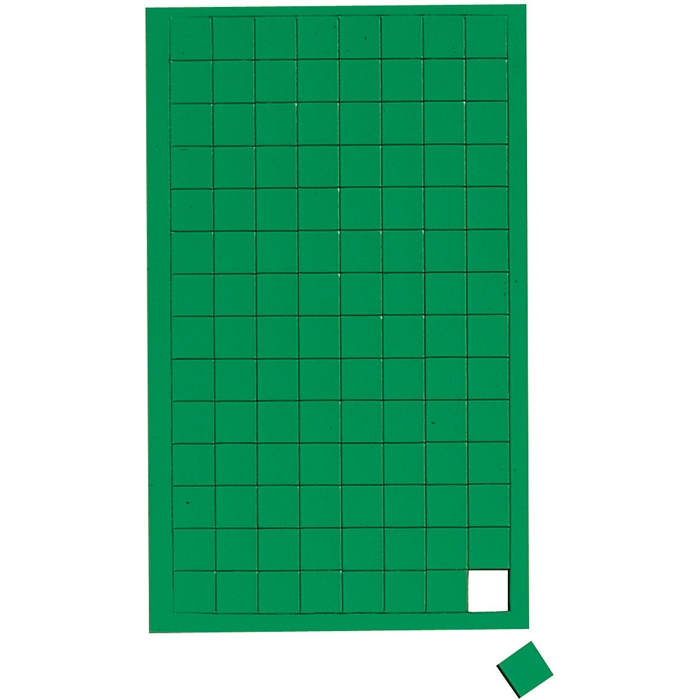 Afbeelding van Magnetische symbolen, vierhoek, 112 st Groen