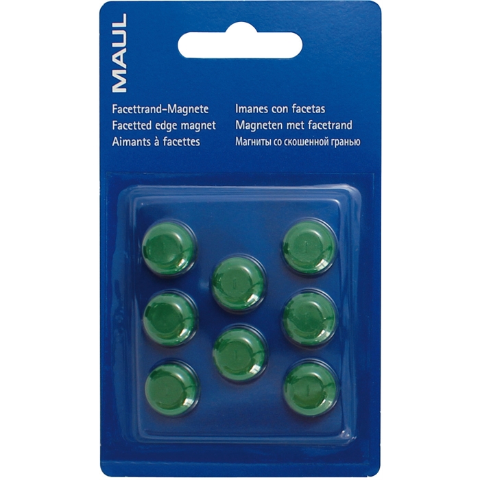 Afbeelding van Magneet MAULpro, Ø 15 mm x 7 mm, 8 st, blister Groen