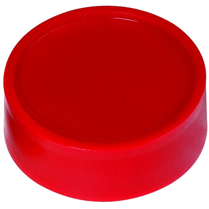 Afbeelding van Magneet, PE, Ø 34 mm x 13,8 mm , 10 st / set - rood