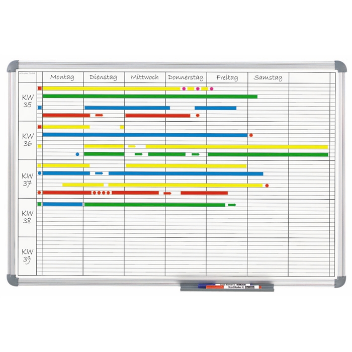 Afbeelding van Universeel planbord MAULoffice, 60 x 90 cm - grijs