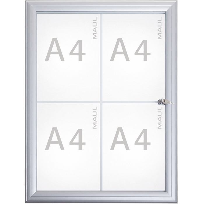 Image de Vitrine extérieure 4 x A4 - aluminium