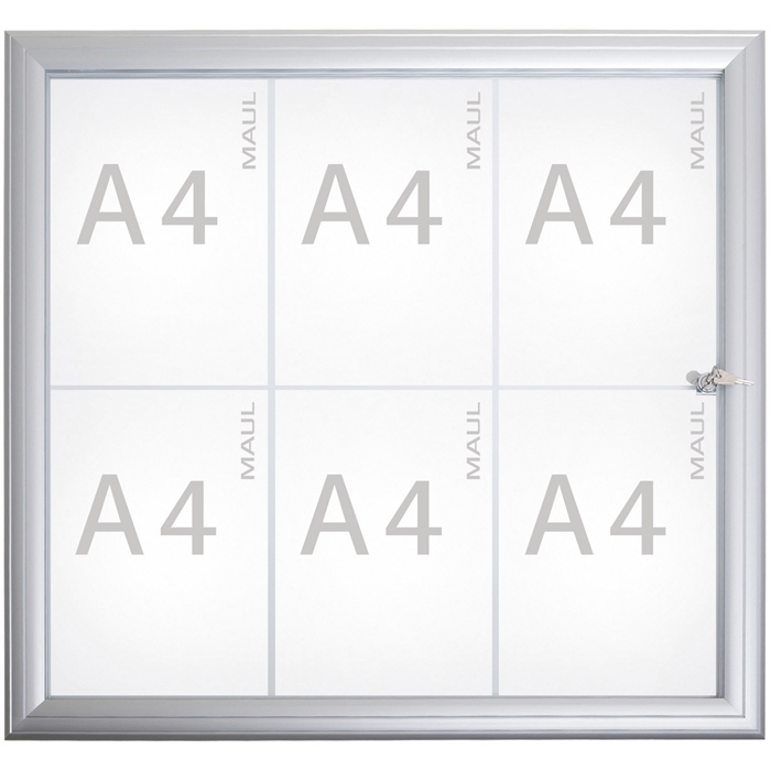 Image de Vitrine extérieure 6 x A4 - aluminium