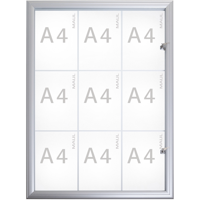 Image de Vitrine extérieure 9 x A4 - aluminium