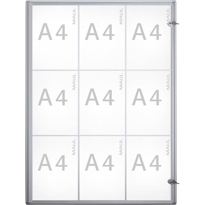 Image de Vitrine MAULextraslim 9 x A4 - aluminium