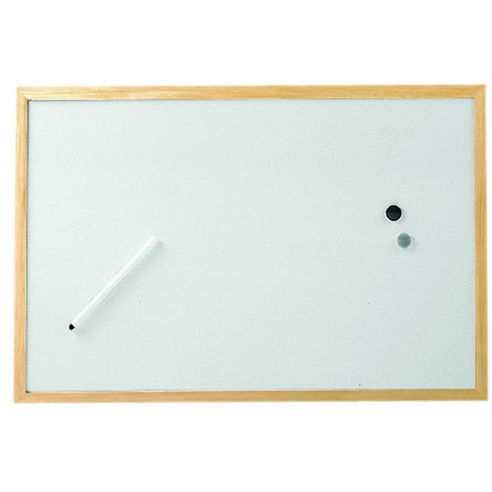 Afbeelding van Whitebord, 40 x 60 cm, houten frame - wit