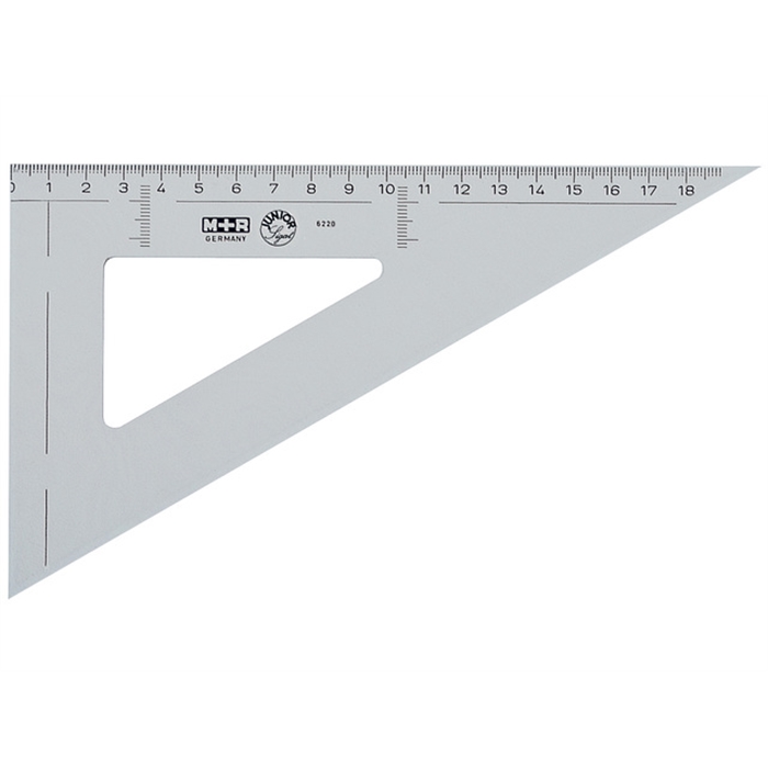 Picture of driehoek Möbius & Ruppert 20cm 60gr kunststof grijs