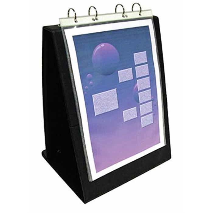 Picture of MONOLITH 20000002861 - Easel presenter portrait format A4, Black 35x25x3 cm