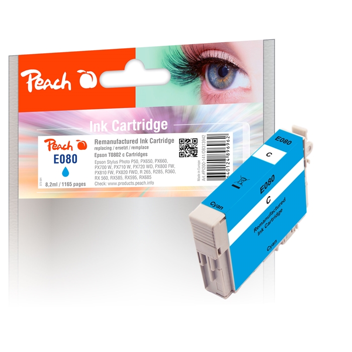 Picture of Epson R360, cyan, REM, PI200-141 1 remanufactured  ink cartridge 8.2ml (UK=85)