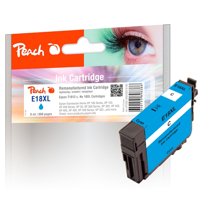 Picture of Epson No. 18XL, cyan, REM, PI200-269 1 ink cartridge 9ml (UK=85)