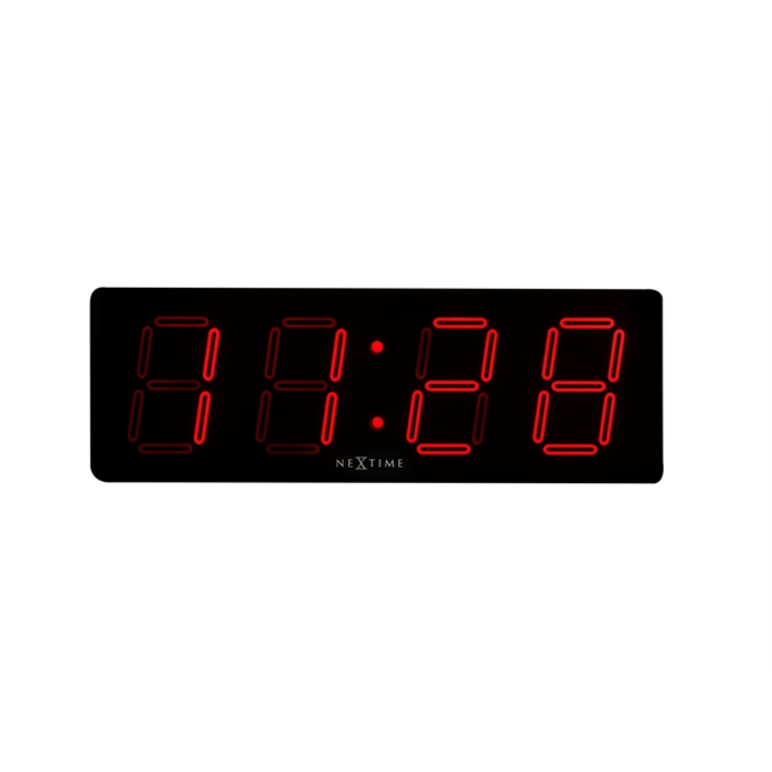 Image de Horloge murale NeXtime 51.5 x 18 x 4.5 cm, plastique 'Big D'