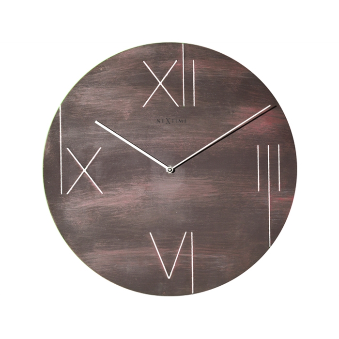 Image de Horloge murale NeXtime dia. 43 cm, metal, marron, 'Galileo'