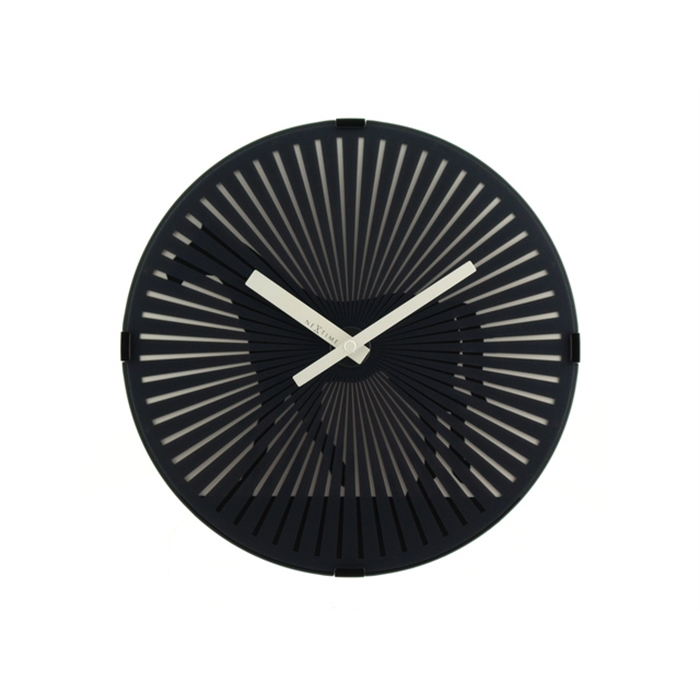 Image de wandklok NeXtime dia. 30.5    w.horse plastic zwart                                       wijzerwit - extra krachtig