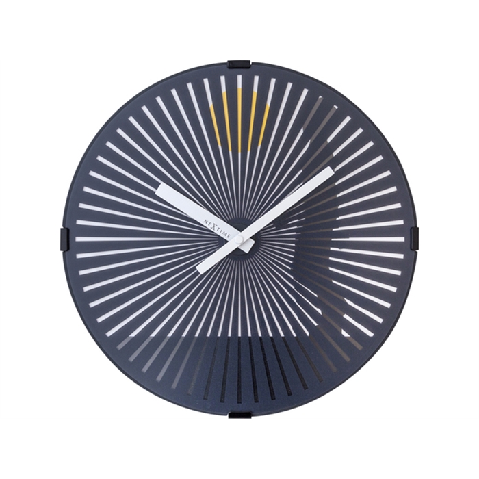 Image de wandklok NeXtime dia. 30.5    w. man plastic zwart                                        wijzerwit - extra krachtig