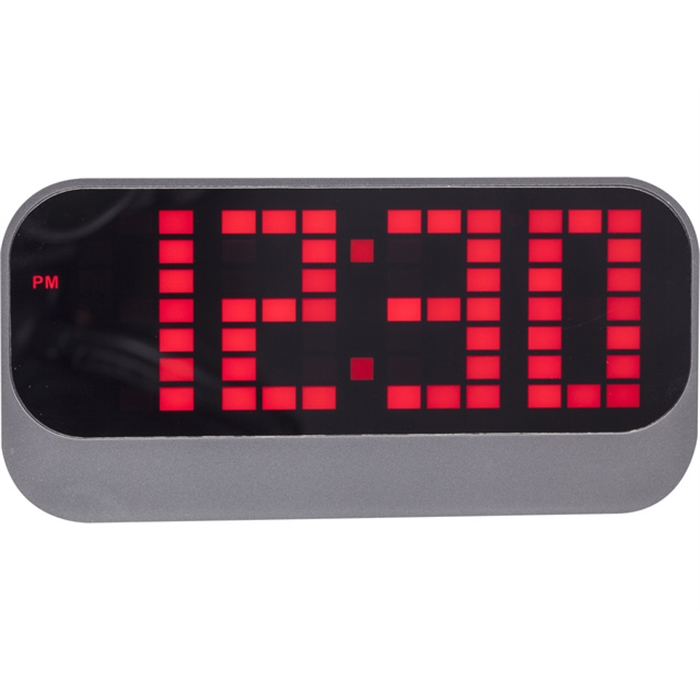 Image de wekker NeXtime 17.5X8.5 cm.   loud ro abs rood                                            digitaal rood - led