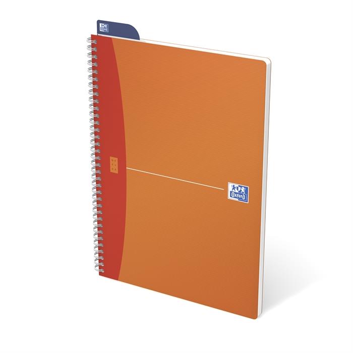 Image de OXFORD My Colours cahier spiralé A4 quadrillé 5mm 50 fls 90g souple plastique couverture assortis