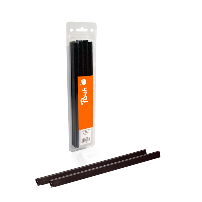 Image de Peach Rails de serrage en plastique couleur , 8mm, noir, 25 pces, R-PBS408-02