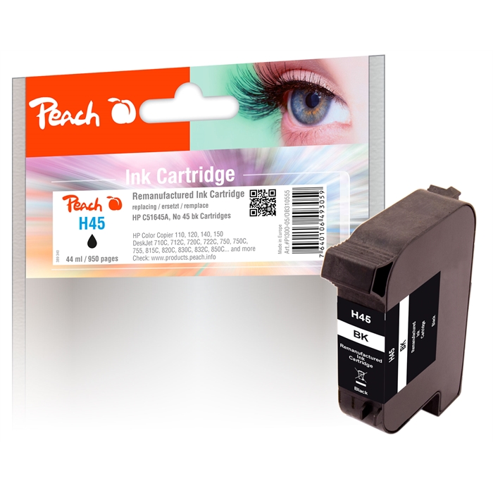 Picture of HP No. 45A, bk, PI300-05 1 ink printhead  44ml (UK=85)