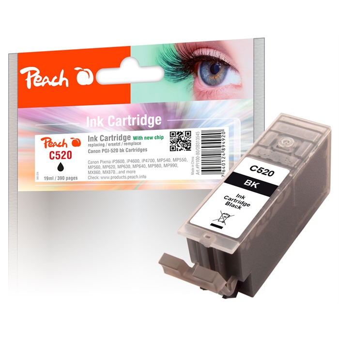 Picture of Canon PGI-520, bkHC, PI100-80 1 ink cartridge, 19ml  (UK=85)