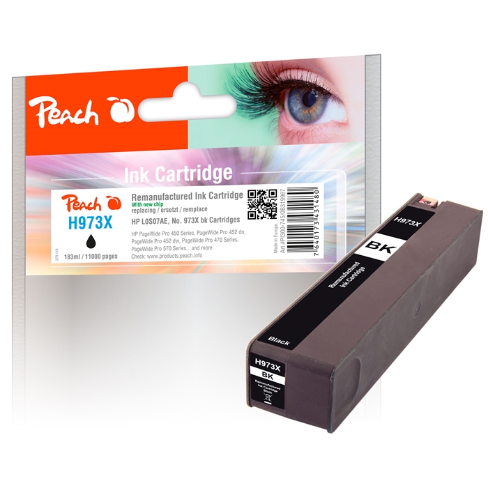 Picture of HP No. 973X, bk, L0S07AE, REM NC, PI300-745 1 ink cartridge 183ml (UK=26)