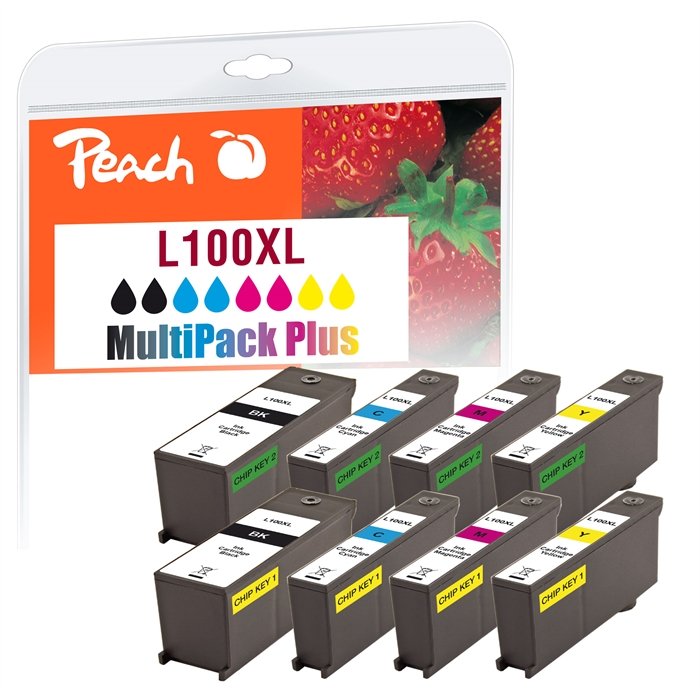 Image de Peach Cartouches d'encre Spar Pack compatibles avec Lexmark No. 100XL