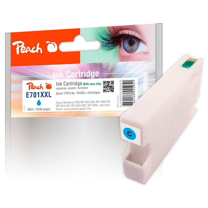 Image de Peach Cartouche d'encre cyan XL compatible avec Epson T7012