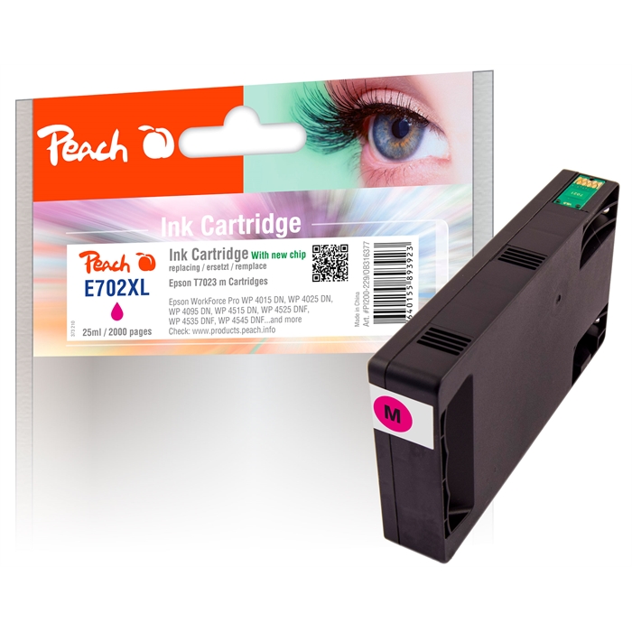 Image de Peach Cartouche d'encre magenta compatible avec Epson T7023