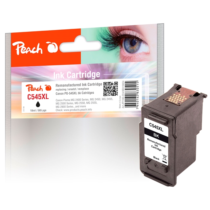 Image de Peach Tête d'impression XL noir compatible avec Canon PG-545XL