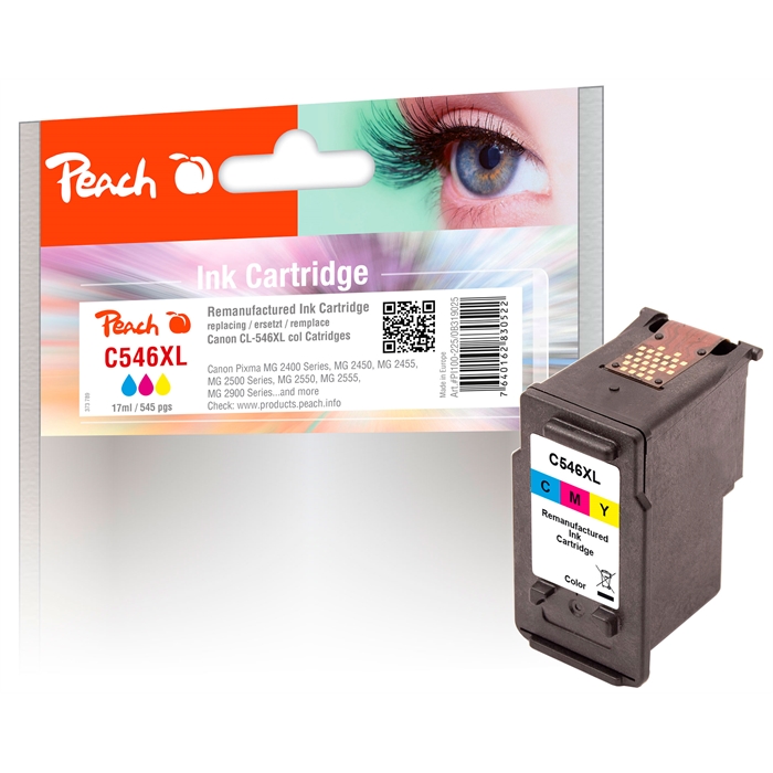 Image de Peach Tête d'impression XL couleur compatible avec Canon CL-546XL