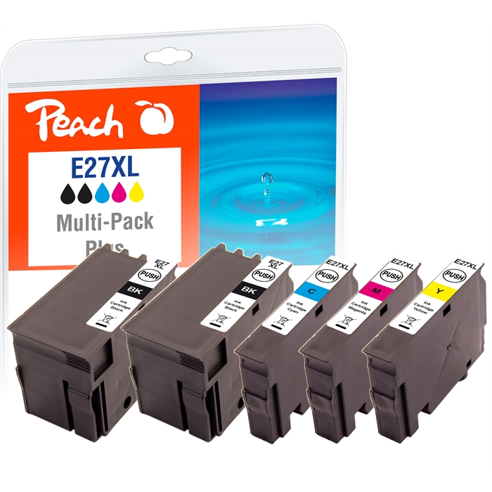 Image de Peach Cartouches d'encre Spar Pack Plus compatibles avec Epson No. 27XL