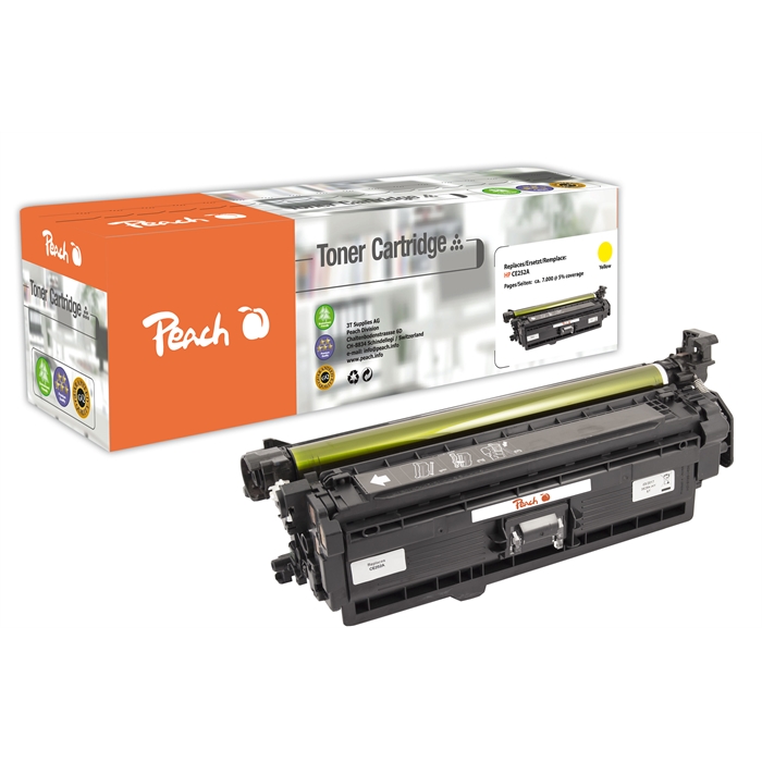 Image de Peach Module toner jaune , compatible avec HP CE252A