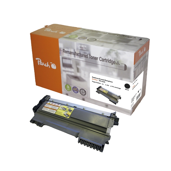 Image de Peach Module Toner noir compatible avec Brother TN-2220