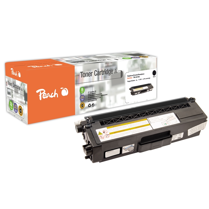 Image de Peach Module toner noir compatible avec Brother TN-325bk