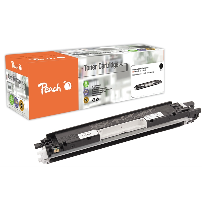 Image de Peach Module toner noir compatible avec HP No. 126A, CE310A