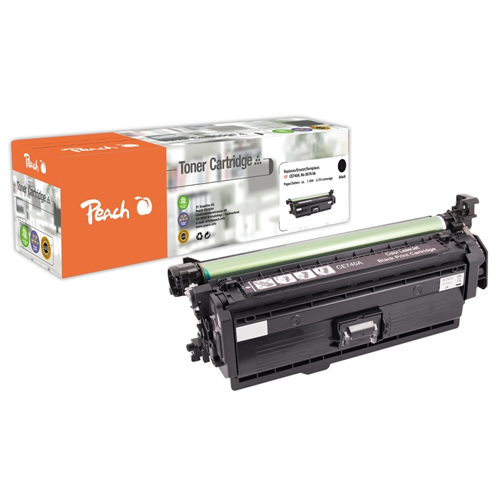 Image de Peach Module toner noir compatible avec HP No. 307, CE740A bk